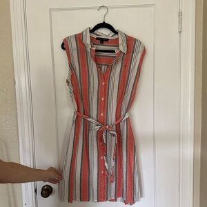 Tommy Hilfiger Sleeveless Collar Mini Sundress